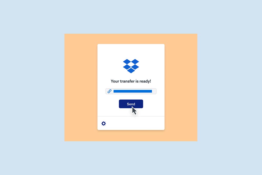 Envía archivos grandes con Dropbox Transfer