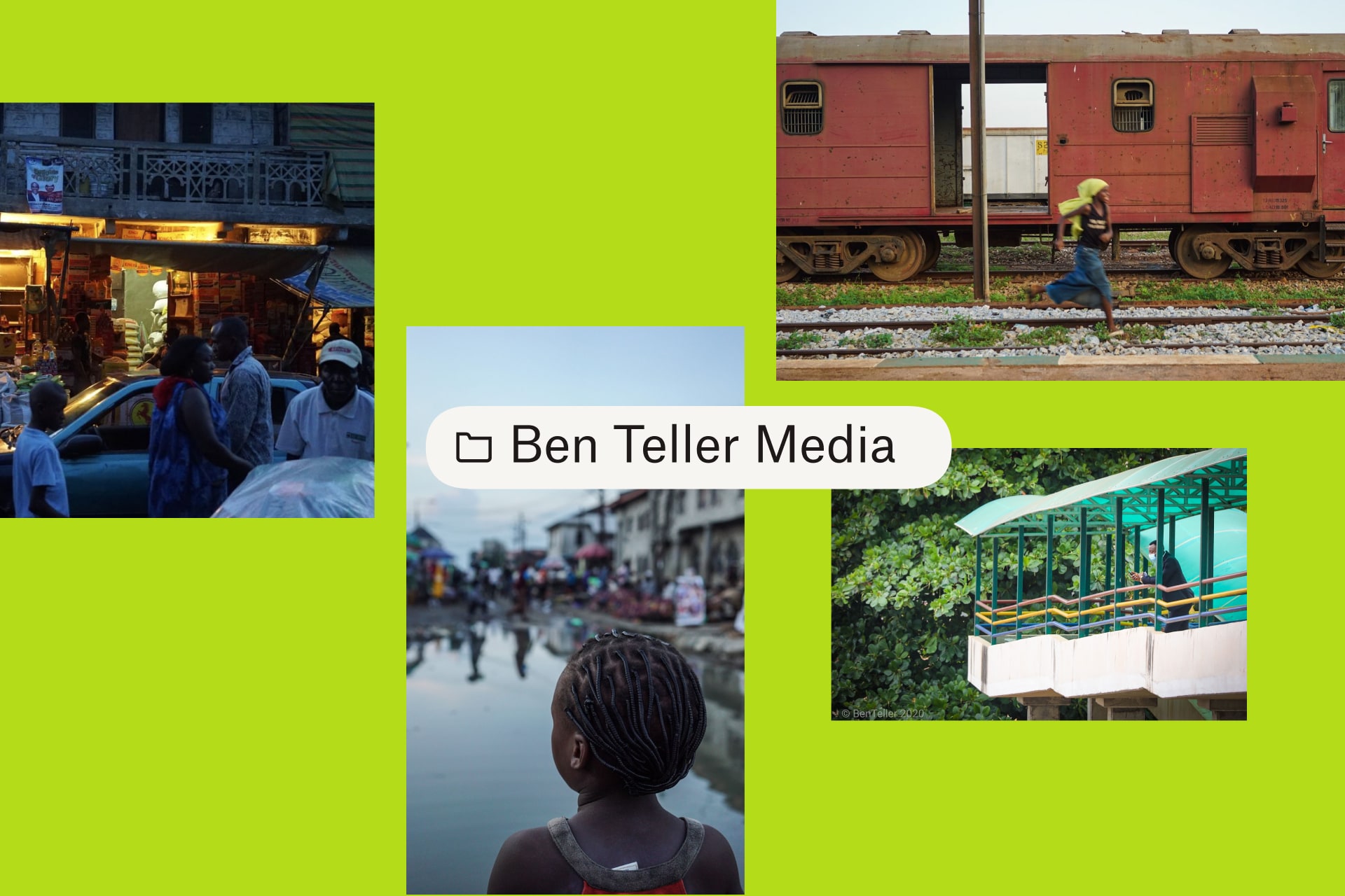 A folder titled Ben Teller Media with four images.