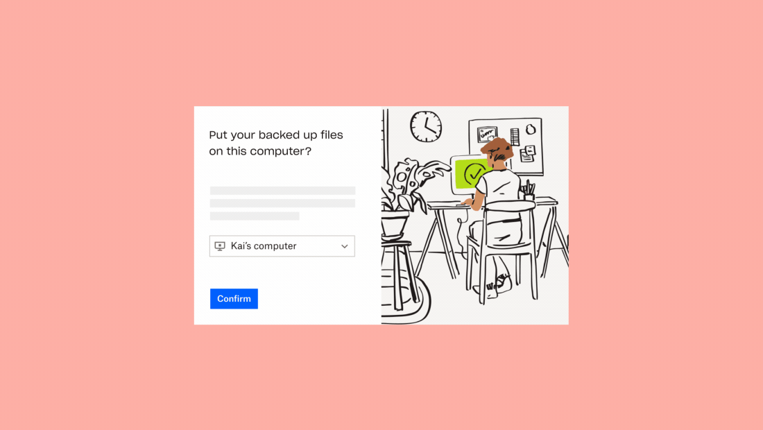 Pengguna Dropbox memulihkan fail ke komputer mereka dengan Dropbox Backup