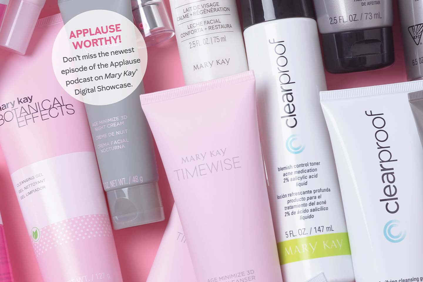 Collezione dei prodotti di skin care di Mary Kay 