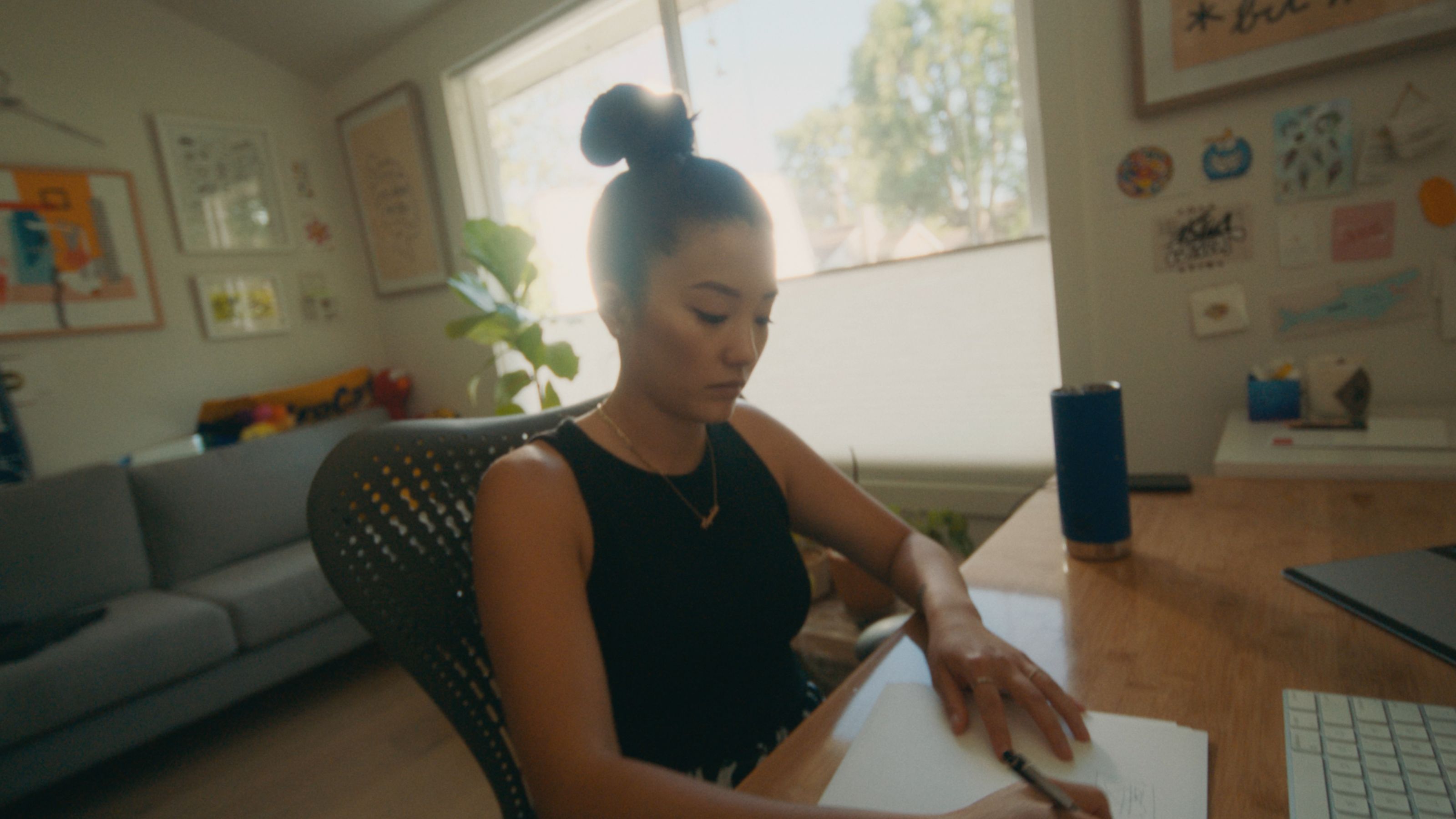 Common Ace-grundlæggeren Sophia Chang arbejder hjemmefra