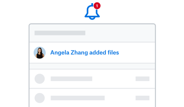 Dropbox product UI