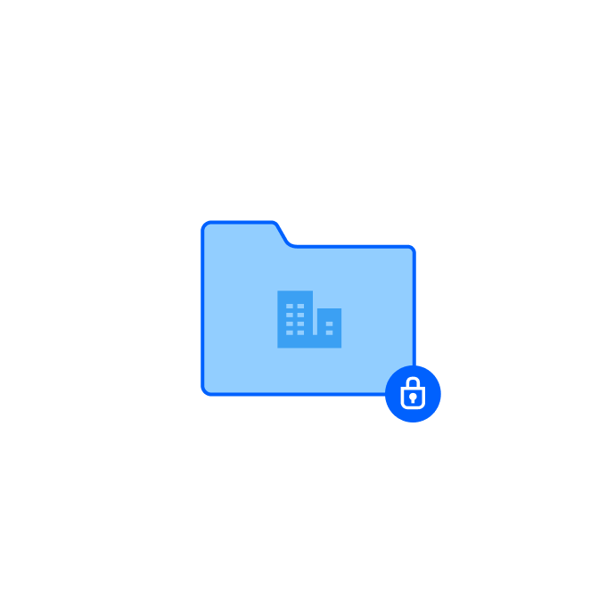 En Dropbox Business-mapp som håller filer säkra.