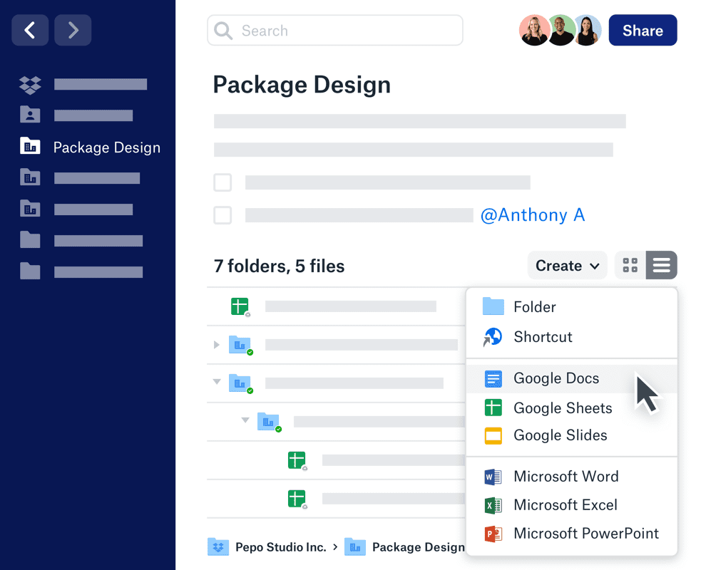 setting up dropbox paper for business