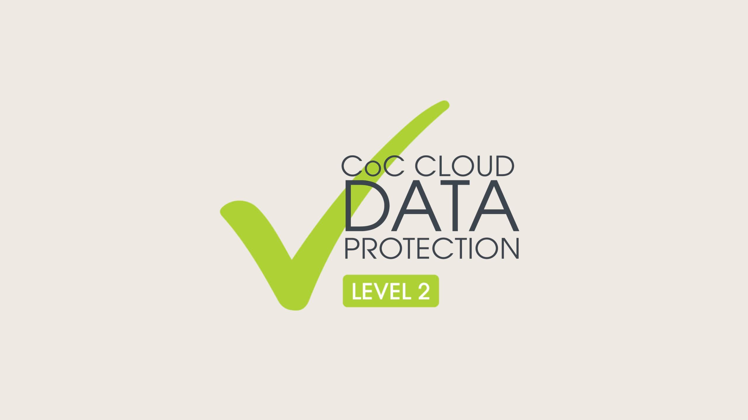 Кодекс поведения Защита облачных данных Уровень 2 Логотип