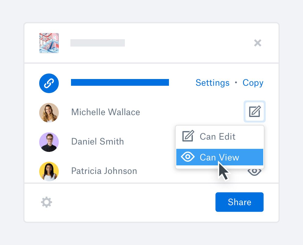 A user updates the screen recording file's permission to view only for added security