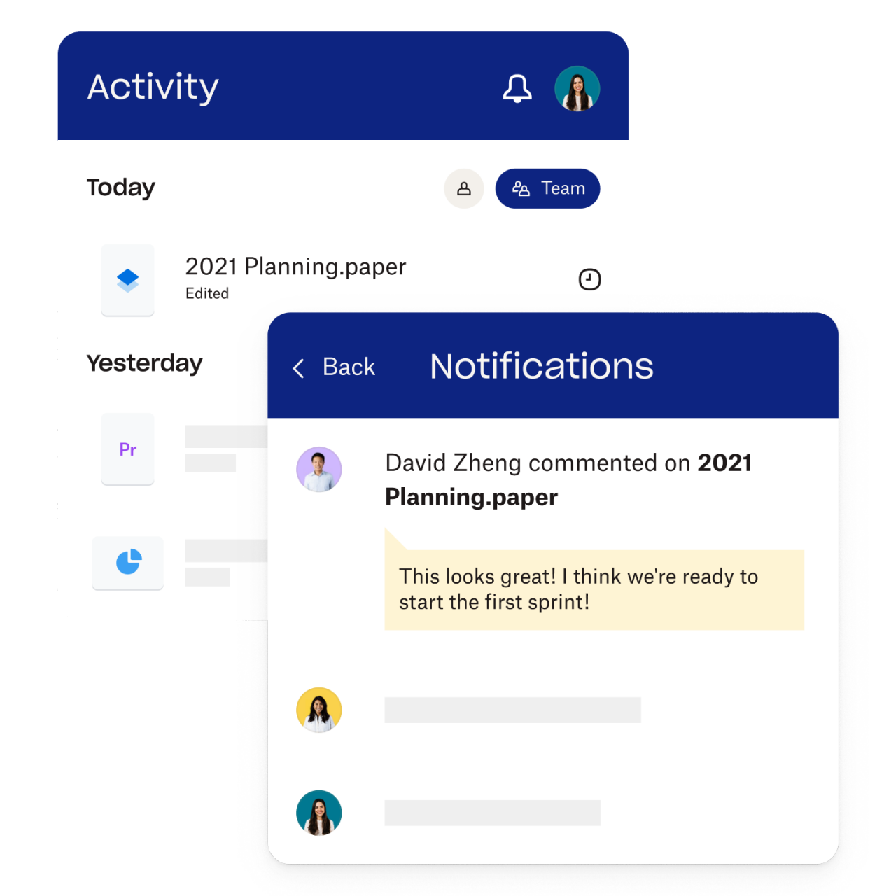 Share folders dropbox