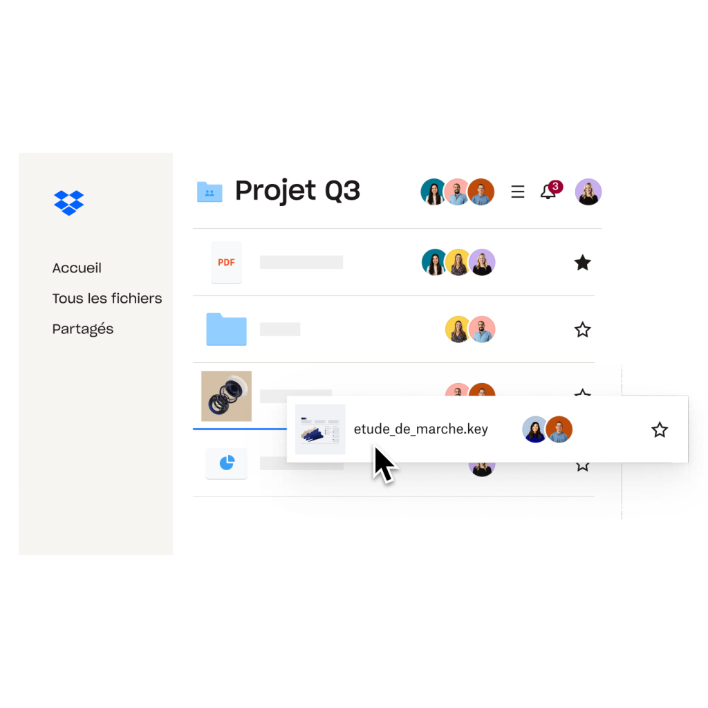 Partagez des fichiers et des liens