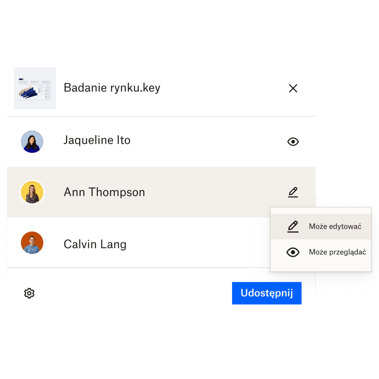 Udostępniaj pliki i łącza - Dropbox