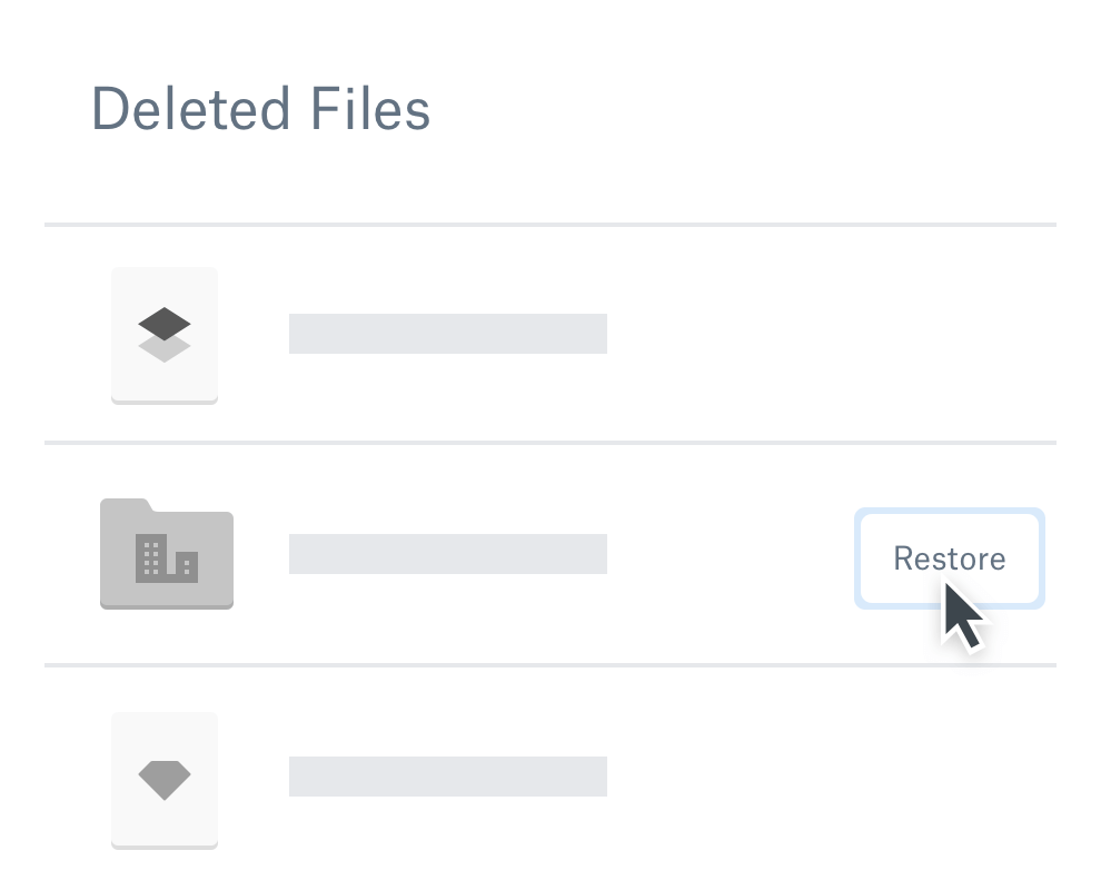 dropbox recover old files