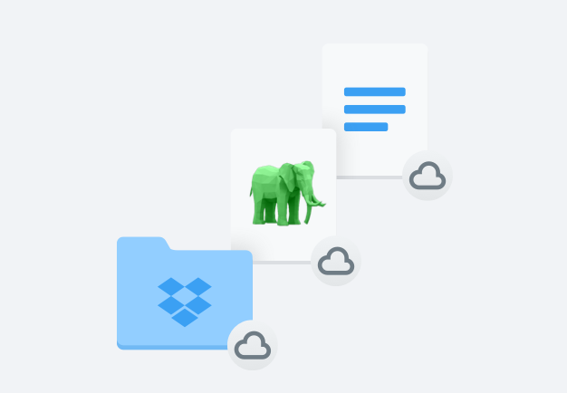 File dan folder berbeda dengan ikon awan