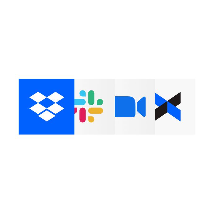 Icons of apps Dropbox integrates with
