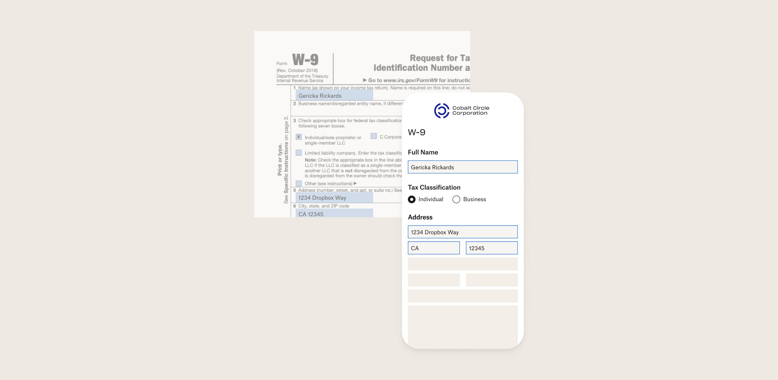 Someone fills in Dropbox Forms on mobile and the pdf is updated