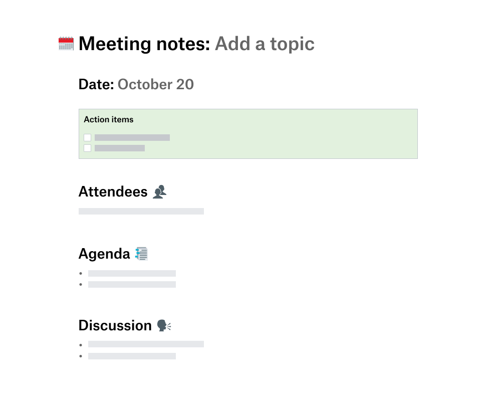 Meeting Minutes and Agenda Template - Dropbox