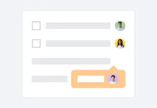 Illustration of users making comments within a document