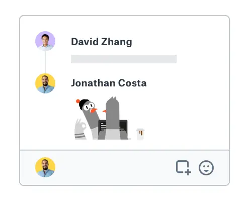 Users collaborating with feedback on a shared document