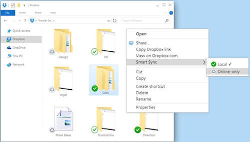 Smart Sync - Dropbox Help